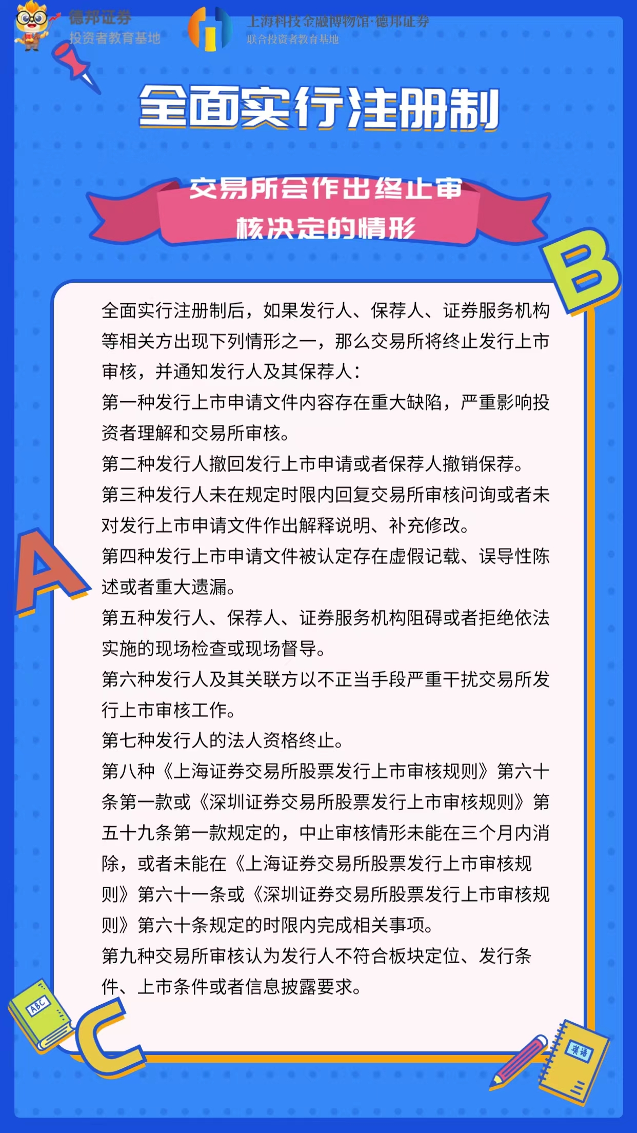 全面实行注册制-交易所会作出终止审核决定的情形.jpg