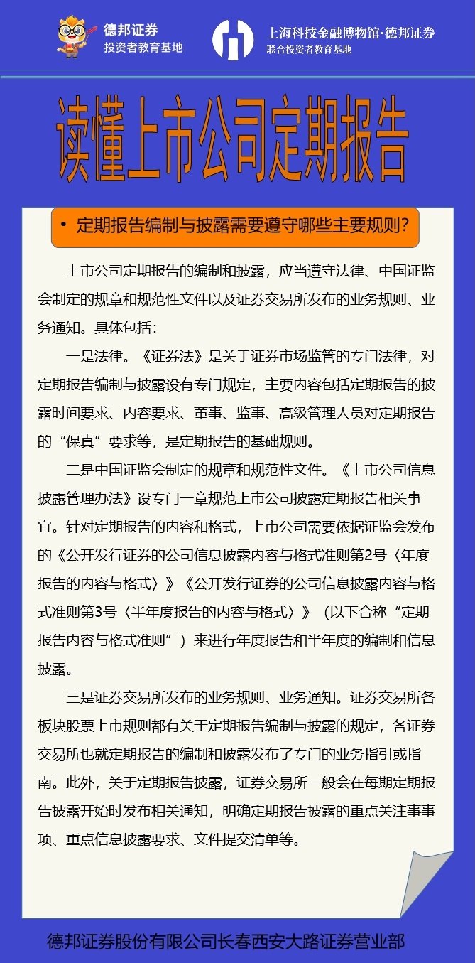 读懂上市公司定期报告--定期报告编制与披露需要遵守哪些主要规则？.jpg